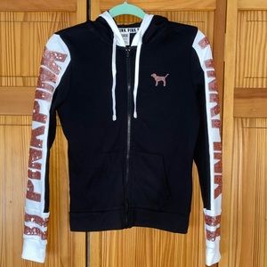 Sequin Bling PINK Full Zip